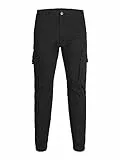 JACK & JONES JPSTPAUL JJFLAKE AKM 542 NOOS JNR, Pantaloni Cargo Bambini e ragazzi, Nero (Black Black), 158