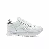 Reebok Royal Cljog 3 Platform, Sneaker Bambine e ragazze, Ftwr White Ftwr White Silver Met, 31 EU