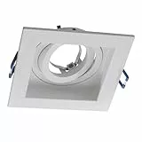 Porta faretto orientabile incasso 90mm quadrato luci soffitto lampade GU10 GU5.3