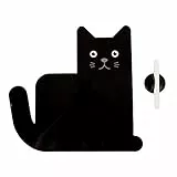 Balvi Lavagna frigo magnetica Meow Colore nero Pianificazione supporto ideale per i promemoria, lista