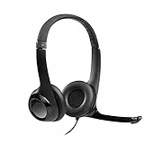 Logitech H390 Cuffie Cablate, Cuffia Stereo con Microfono Regolabile con Cancellazione del ‎‎Rumore, USB, Controlli sul Cavo, PC/Mac/Laptop/Chromebook - Nero