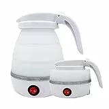 Jooheli Bollitore Pieghevole,600ml Bollitore Elettrico Pieghevole con Fondo in Acciaio Inossidabile per Escursioni all'aperto Sopravvivenza Campeggio