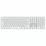 Apple Magic Keyboard con Touch ID e tastierino numerico: Bluetooth, ricaricabile. Compatibile con i computer Mac con chip Italiano, tasti bianchi