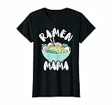 Donna Ramen Mama Giapponese Noodles Madre Mangiare Ramen Ciotola Mamma Maglietta
