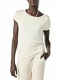 Amazon Essentials T-Shirt con Scollo a Barca e vestibilità Standard a Maniche Corte in Jersey (in precedenza Daily Ritual) Donna, Sabbia, S