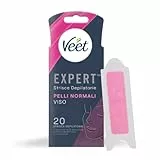 Veet Expert Strisce Viso Pelli Normali, 20 strisce
