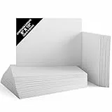 Belle Vous 30pz Tela per Dipingere Bianca - 20 x 25 cm - Set Tele per Dipingere Pre-Stirate - Tela Bianca per Dipingere Adatta per Pittura Acrilica, ad Olio, Schizzi e Disegni - Tela Pittorica