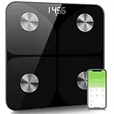 Bilancia Pesapersone Digitale Professionale Impedenziometrica Senza Fili Intelligente per IOS e Android Integrata con 13 Indici di Misurazione Massa Grassa, Massa Magra e Metabolismo Basale