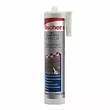 Fischer Dec Cemento Espresso, Sigillante Per La Riparazione E Riempimento Di Crepe Giunti Interni Ed Esterni, Uso Con Pistola Da Silicone, 522431, ‎24.6 x 6 x 5.9 cm; 458.13 grammi
