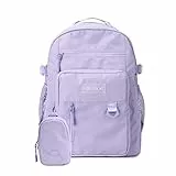 FANDARE Zaino Casual Zainetti Ragazza Zaini Scuola Cartella Ragazzo Borsa da scuola Zainetto Borse a Zaino Zainetti Scuola con borsa del telefono per Studenti All'aperto Viaggio Daypacks Viola