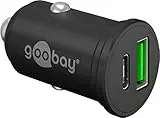 Goobay 61739 - Caricabatteria da auto Dual USB, ricarica rapida, USB 3.0 e USB-C/adattatore accendisigari per auto con erogazione di potenza 45 W a 12-24 V