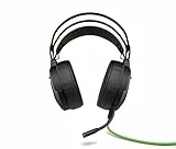 HP Pavilion Gaming 600 Cuffie, Audio Virtual Surround 7.1, Comandi Integrati nel Cavo, Archetto Autoregolabile, Imbottitura in Similpelle Morbida sugli Auricolari e Base, Nero/Verde