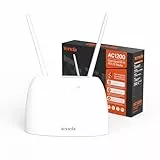 Tenda 4G07 Router 4G LTE Con SIM , Router WiFi AC1200 Dual-Band Con Slot Per Scheda SIM, Porta LAN/WAN , Senza configurazione