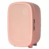 Flamingueo Frigorifero Piccolo - Mini Frigo 12L, Frigo Portatile 220V, Mini Frigo Da Camera, Frigo Piccolo Funzione Raffreddamento 10ºC, Luce Interna, Frigo Piccolo Da Ufficio, Frigo Vintage