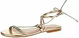 The Drop Samantha Sandali Allacciati con Cinturino da Donna, Oro, 38.5 EU