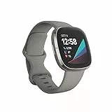 Fitbit Sense Advanced Smartwatch with Tools for Heart Health, Stress Management & Skin Temperature Trends, Sage Grey / Silver