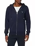 GANT D1. THE ORIGINAL FULL ZIP HOODIE, Felpa Uomo, Blu ( EVENING BLUE ), L