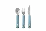 Mepal – Set di posate per bambini 3 pezzi – Sailors bay – posate per bambini – set di posate per bambini con forchetta, coltello, cucchiaio per bambini – lavabile in lavastoviglie