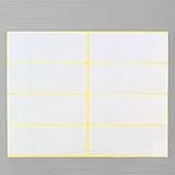 Juliyeh 120 etichette adesive bianche semplici Etichette autoadesive per indirizzi 100x38mm Adesivi postali semplici e vuoti