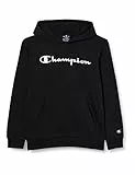 Champion Legacy- Classic Logo, Felpa con Cappuccio Bambini e ragazzi, Nero, 13-14 anni