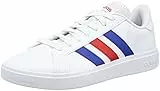 adidas Grand TD Lifestyle Court Casual, Sneaker Uomo, Ftwwht/Royblu/Vivred, 44 EU