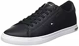 Tommy Hilfiger Essential Leather Detail Vulc, Scarpe da Ginnastica Uomo, Nero, 42 EU