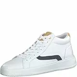 MARCO TOZZI Sneaker da Uomo 2-2-15200-20 in Pelle, Scarpe da Ginnastica, Bianco Blu Marino, 43 EU