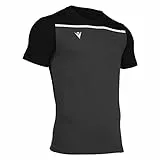Macron, Country, Maglietta, Nero/Bianco, 3XS, Uomo