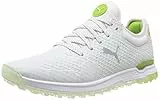 PUMA PROADAPTAlphacat Gust O Wind, Scarpe da Golf Uomo, White Silver-Greenery, 42 EU