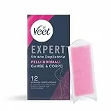 Veet Expert Strisce Corpo e Gambe Pelli Normali, 12 strisce