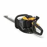 STIGA Tagliasiepi a Scoppio HT 525, Motore Leggero da 22,5 cc, 650 W, Lame a Doppia Azione da 60 cm, a benzina, Grigio/Giallo
