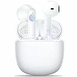 Cuffie Bluetooth, Auricolari Bluetooth 5.3 con 4 HD Microfono, ENC Riduzione del Rumore, 2023 Cuffie Wireless In Ear 36 Ore di Riproduzione, Ricarica Rápida, IPX6 Impermeabile per iOS Android (Bianco)
