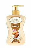 Spuma di Sciampagna Sapone Liquido Mani Idratante Latte Di Mandorla E Burro Di Karitè - 500 Ml