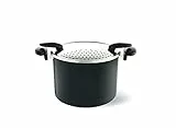 Lagostina Pastapot, Pentola Antiaderente, Alluminio, Nero, Diametro 22 cm, 6.0 Litri