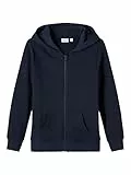 Name It Nkmnesweat Card W Hood Unb Noos, Felpa Con Cappuccio Bambini e ragazzi, Blu (Dark Sapphire), 146-152