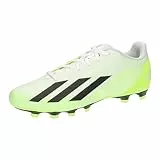 adidas X Crazyfast.4 Flexible Ground, Clacio Scarpe Unisex-Adulto, Bianco (Ftwr White/Core Black/Lucid Lemon), 43 1/3 EU