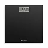 Rowenta BS1400 Premiss Bilancia Pesapersone Digitale in Vetro Temperato, 30x30 cm, Max 150kg, Ultrasottile, Graduazione di Precisione Ogni 100g, Funzioni Intelligenti, Ampio Display