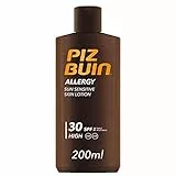 Piz Buin Allergy Protezione Solare, SPF 30, Lozione Pelli Delicate e Sensibili al Sole, 200 ml