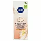 NIVEA ESSENTIALS BB Creama viso giorno Super-Idratante 24H No Stop 50 ml, SPF15 uniformante, con Olio di Jojoba Bio e Minerali