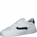 Marco Tozzi Herren 2-2-13605-20 Leder Sneaker, Scarpe da Ginnastica Uomo, White/Navy, 45 EU