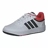 adidas Hoops, Sneakers Unisex - Bambini e ragazzi, Bianco Ftwr White Core Black Bright Red, 35 EU