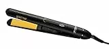 Ariete 8143 Piastra per Capelli Gold Hair Rotonda, Rivestimento in Ceramica, Temperatura Costante, Funzione Ionica Anti Crespo, Forma Tonda Adatta a Tutti i Finishing, Blocco Piastre, Nero
