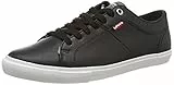 Levi's Woods, Sneaker, Nero (Noir Regular Black), 41 EU
