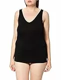 sloggi EVER Cosy Tank Top, Canottiera, Donna, Nero (Black), XL