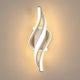 Comely Applique da Parete Interno LED, 22W 2475LM Lampada da Parete Moderno Luce Bianco Caldo 3000K, Lampada a Muro per Camera da Letto Soggiorno Corridoio Scale