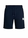 Jack & Jones JJINEWSOFT Sweat Shorts GMS Pantaloncini, Navy Blazer, M Uomo