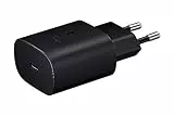 Samsung EP-TA800N 25W Caricabatterie a Ricarica Super Veloce, Porta USB di Tipo C, Senza Cavo, Nero