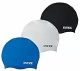 Intex da Nuoto in Silicone Morbido e Confortevole in Tre Colori a Scelta # 55991, Cuffia da Piscina, White