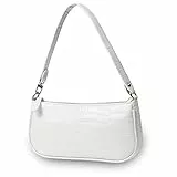 CAMILIFE Borsa a Tracolla Vintage Anni '90 con Elegante Stampa Coccodrillo in Rilievo da Donna