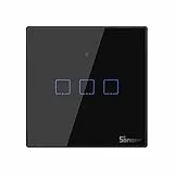 SONOFF Touch EU - Interruttore intelligente wireless per controllo della luce da parete, HF-WLAN a 3 canali, del tipo 86 per tecnologia intelligente come Alexa o Google Home.